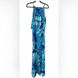 Lilly Pulitzer Levine Maxi Dress in Sparkling Blue Get Inky size M NWOT